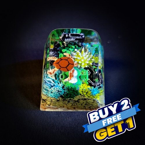 Coral keycap, keycap san hô , nút bàn phím cơ cảnh san hô, profile SA , artisan keycap