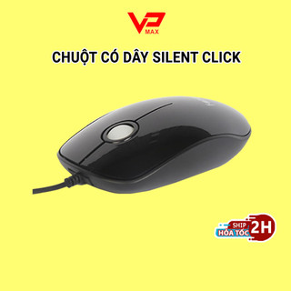 Chuột máy tính có dây Fortech L122 bấm không ra tiếng ồn cực êm Led đổi màu cực đẹp - VPMAX Store