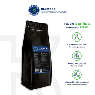 Combo 2 túi cà phê Robusta Arabica KCOFFEE rang mộc  KH04 500g