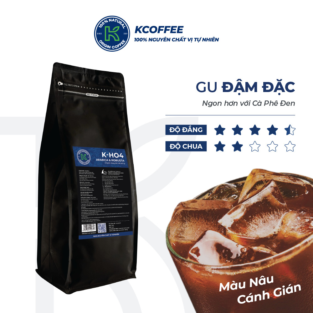 Cà phê rang xay Robusta Arabica 454G thương hiệu K Phucsinh 4