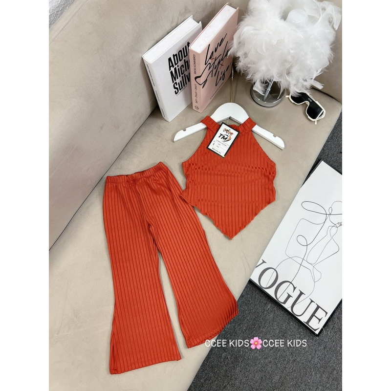 Set Bo quần ống loe cho bé