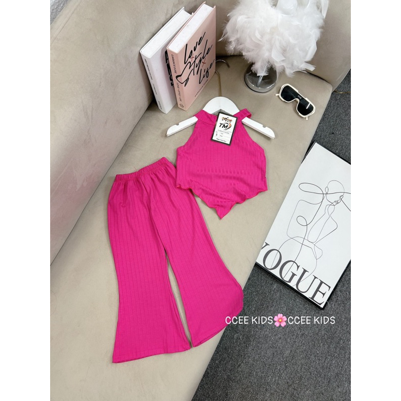 Set Bo quần ống loe cho bé