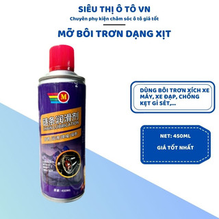Mỡ Bôi Trơn Dạng Xịt Chain Lubrication 🔥 Mỡ Bò Bôi Trơn Chịu Nhiệt Chống Mài Mòn GỈ Sét, Xịt Xích Xe Máy, Xe Đạp