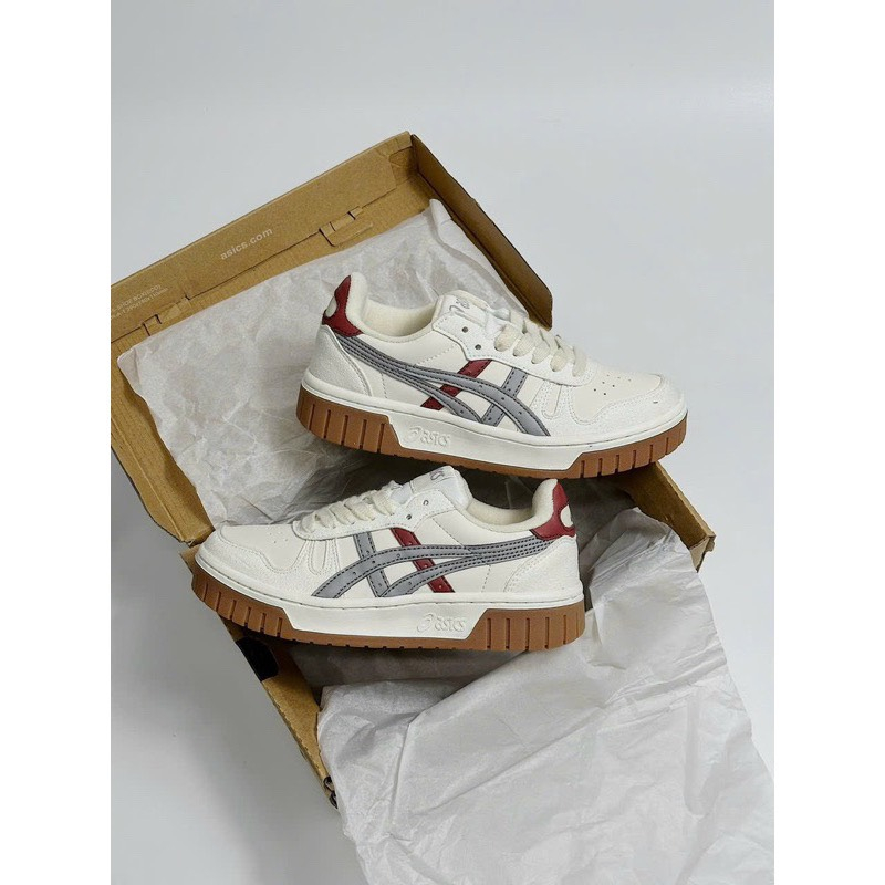 Giày Thể Thao Asics Court MZ Cream Black Gum Full Box. Giày Asics bản Cao Cấp Full Phụ Kiện Size 36-43