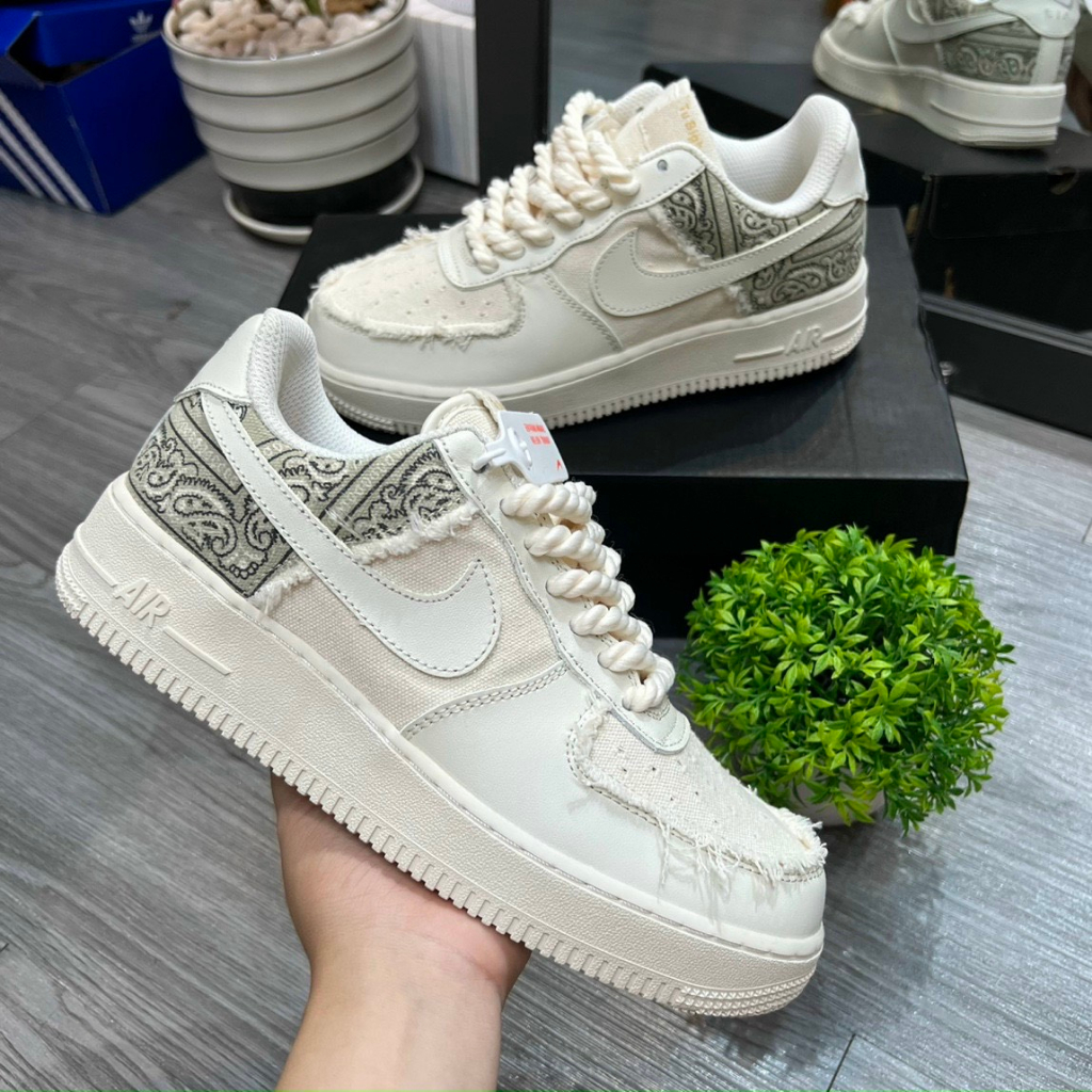 Giày_Nike AF1 Nam Nữ Thời Trang, Giày Air Force 1 Âm Dương Thời Trang Hàng Đẹp Full Box