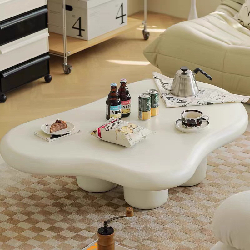 Bàn sofa hạt đậu - Bàn trà phòng khách hàn quốc mặt bàn dày 9cm