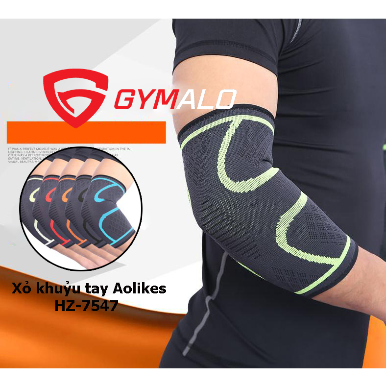 Xỏ Khuỷu Tay Chính Hãng Aolikes HZ-7547, Xỏ khuỷu tay chơi thể thao co giãn bảo vệ khuỷu tay