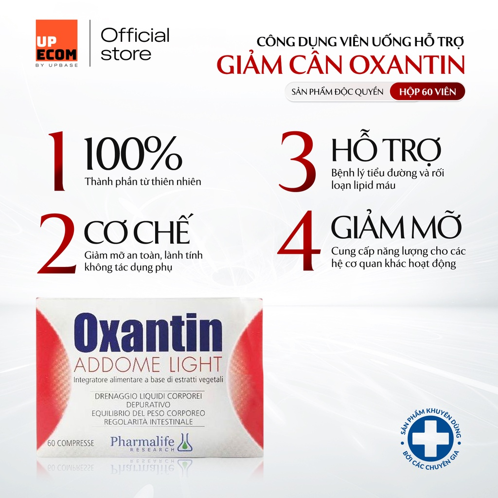 Viên uống giúp tăng cường chuyển hóa chất béo Oxantin Pharmalife - Giúp cân bằng hệ vi sinh đường ruột, giảm tích tụ mỡ