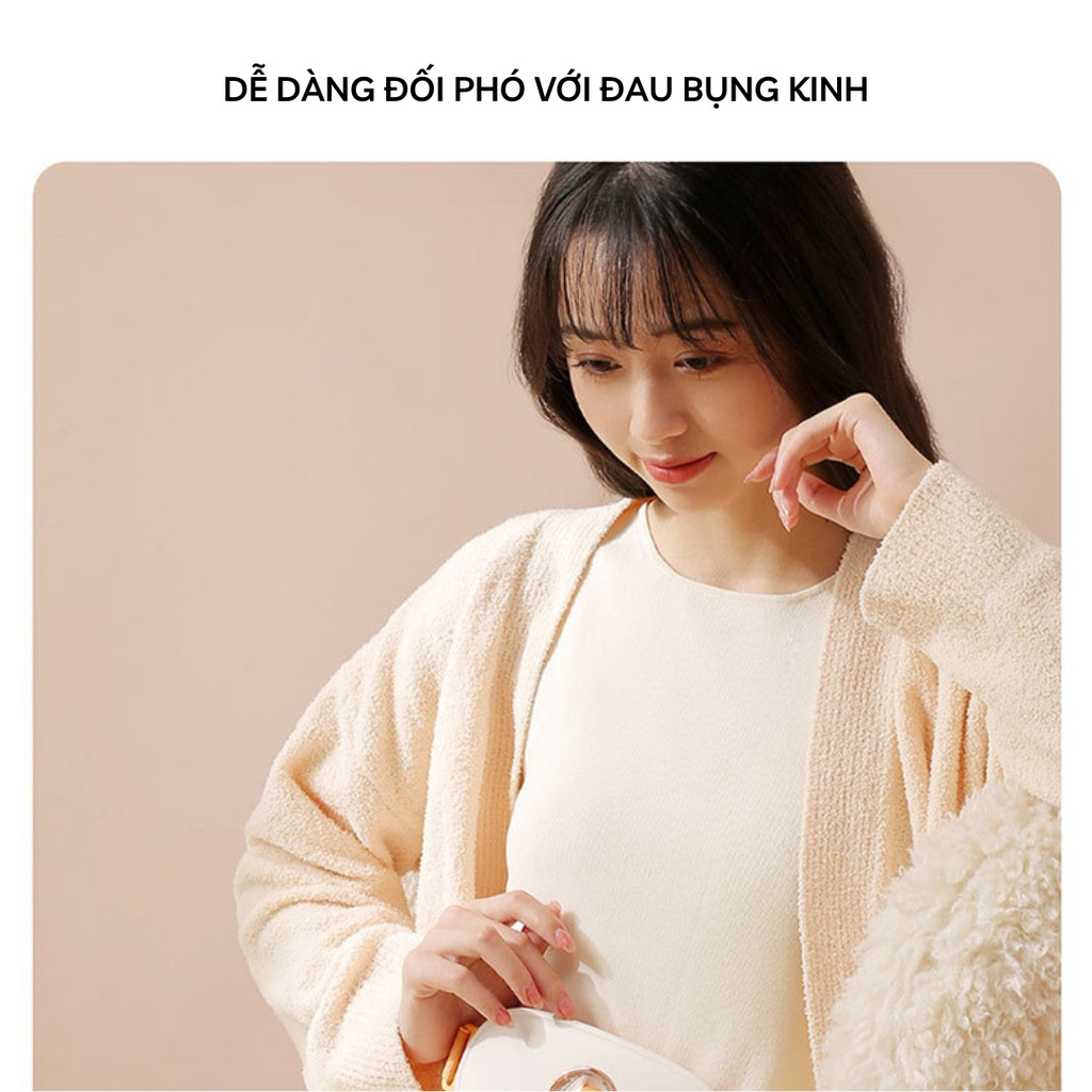 Đai đeo massage giảm đau bụng kinh, máy làm ấm bụng cho phụ nữ, giảm đau lưng khi đến kì DSB01