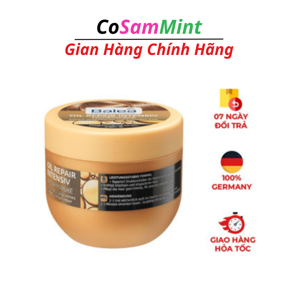 Kem Ủ Tóc Balea Oil Repair Intensiv HaarMaske Cho Mái Tóc Mềm Mượt, Óng Ả -150ml