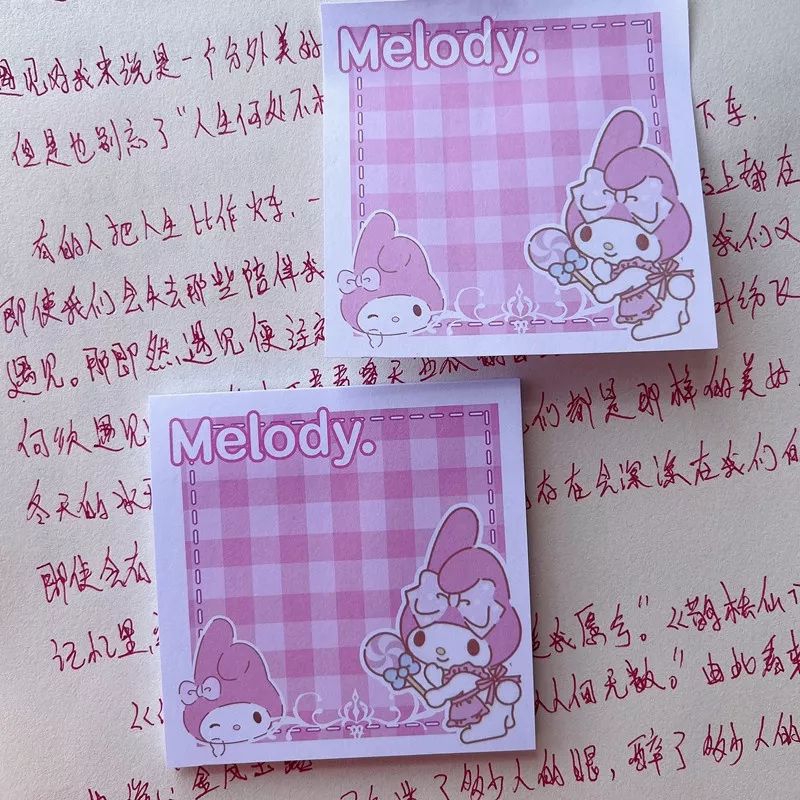 50 Tờ Note Pad Giấy Nhớ Sanrio Gingham