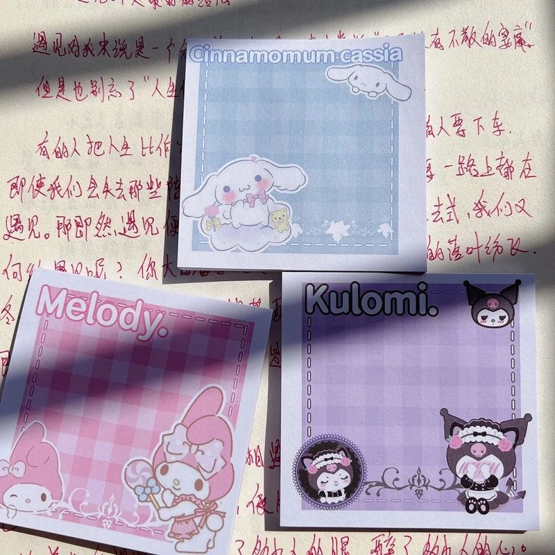 50 Tờ Note Pad Giấy Nhớ Sanrio Gingham
