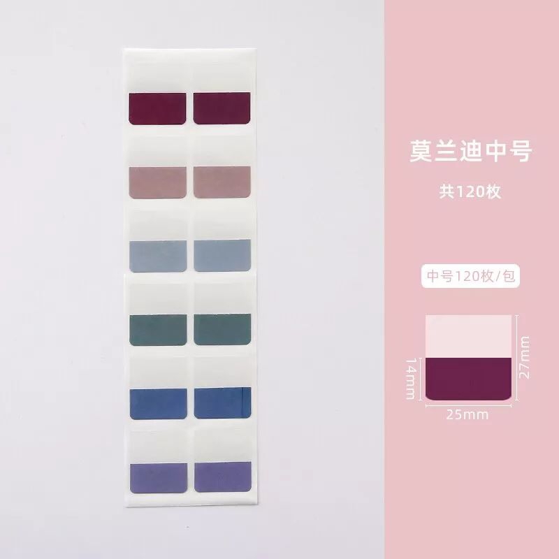 10 Tờ Giấy Note Ghi Chú Đánh Dấu Trang Giấy Phân Trang Dạng Dài Màu Pastel Nhẹ Nhàng