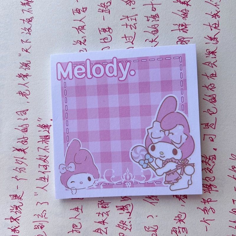 50 Tờ Note Pad Giấy Nhớ Sanrio Gingham