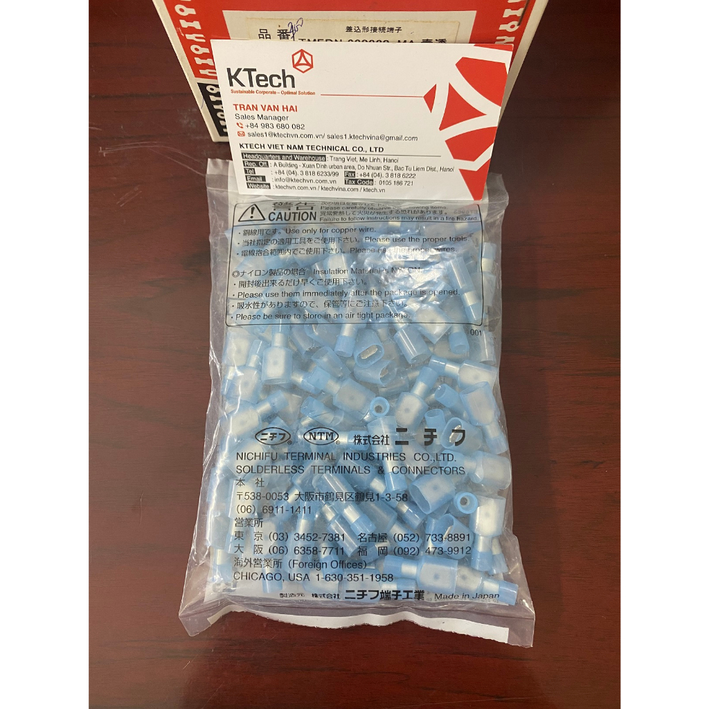 Đầu cos cắm nhanh Nichifu TMEDN630820-MA