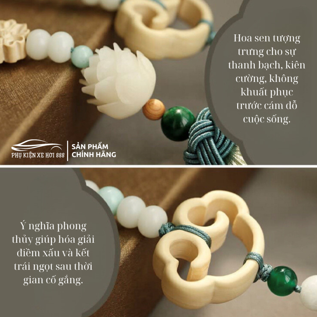 Khánh Treo Xe Trang Trí Ô Tô, Bàn Làm Việc, Khánh  Liên Trang Trí Xe Hơi, Dây Treo Trang Trí