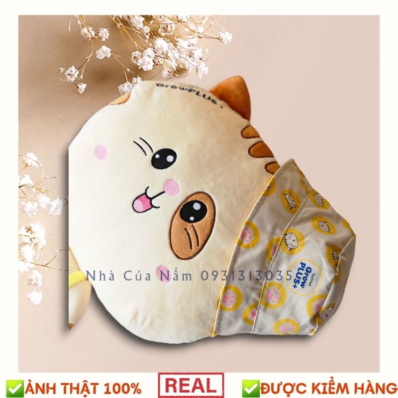 Combo nón 2 mặt kèm gối đi xe bình mèo cho bé