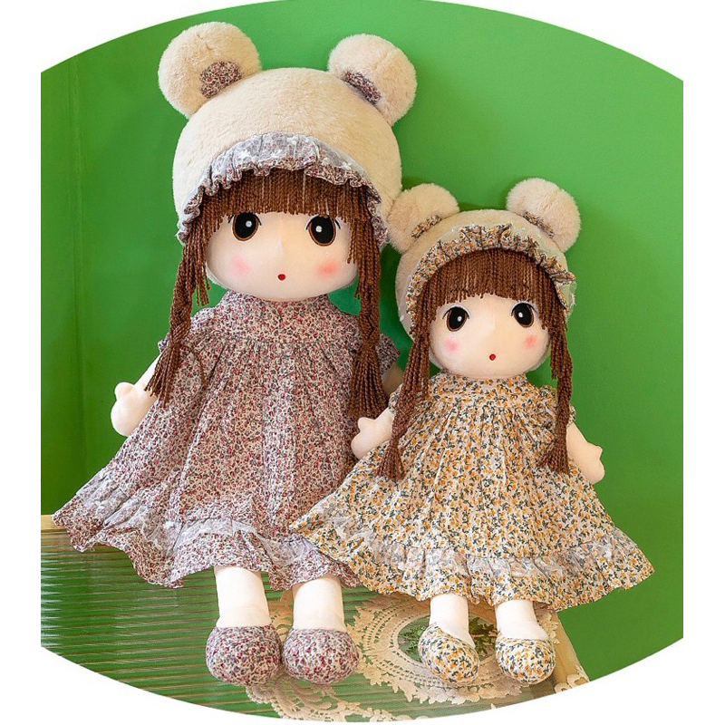 Gấu Bông Búp Bê Tai Thỏ Sang Trọng - Quà Tặng Cao Cấp Cho Bé Size 50cm