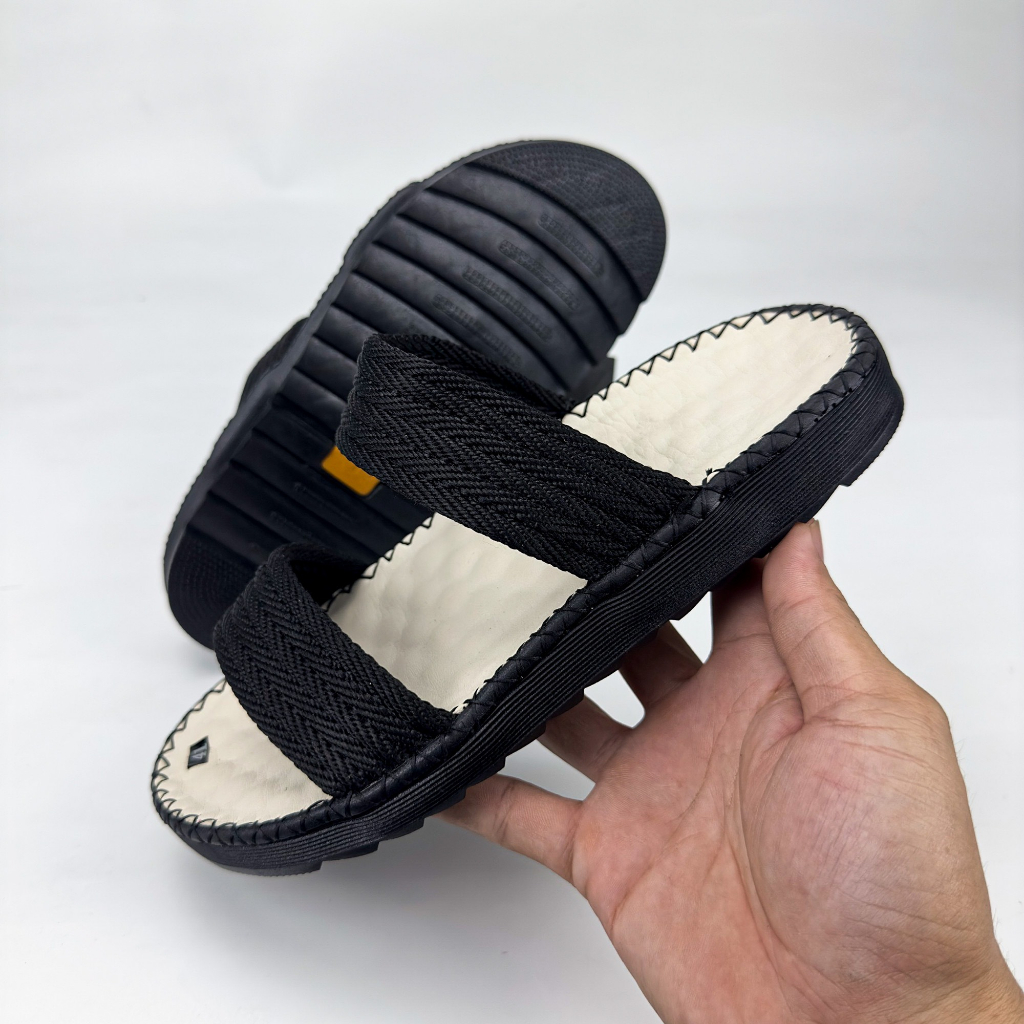 Dép doctor nam đế cao su nguyên khối, BST mùa hè, khâu chỉ thủ công full đế LTK1