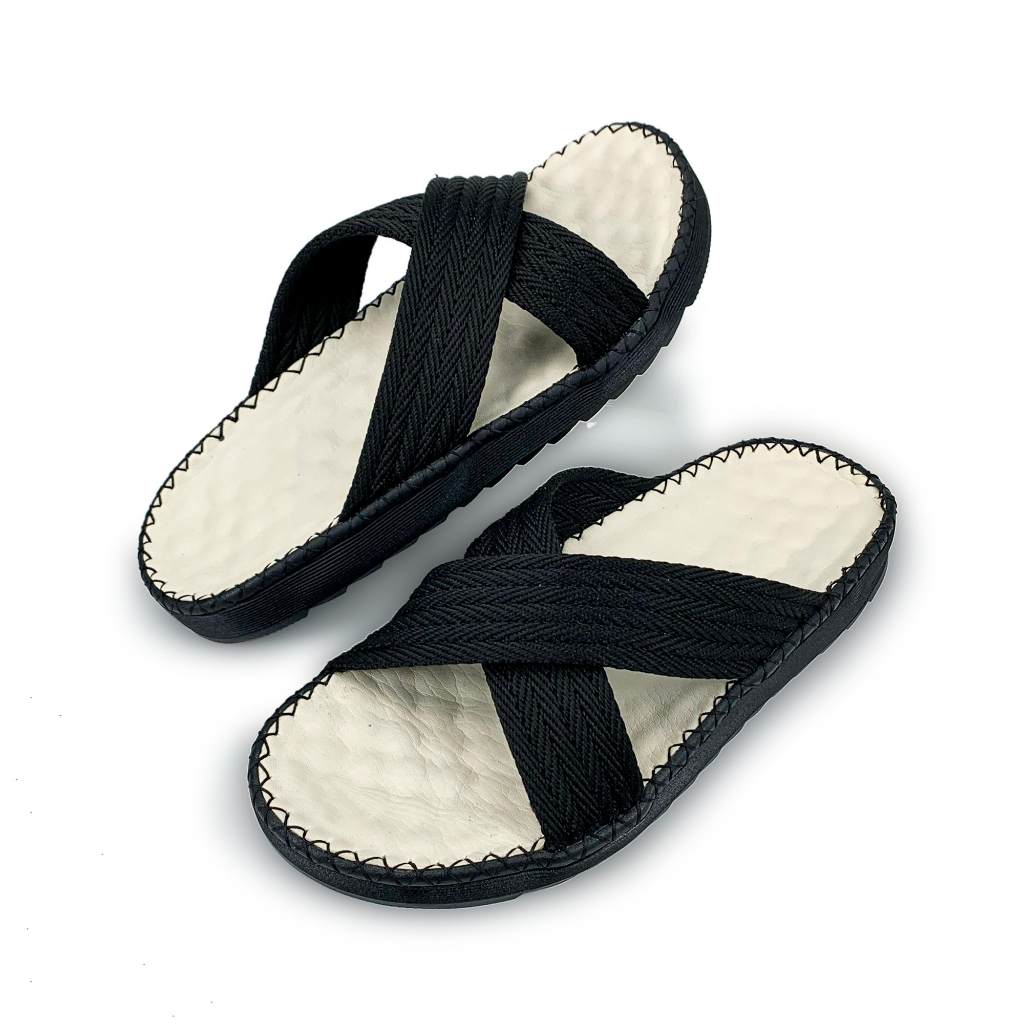 Dép doctor nam đế cao su nguyên khối, BST mùa hè, khâu chỉ thủ công full đế LTK1