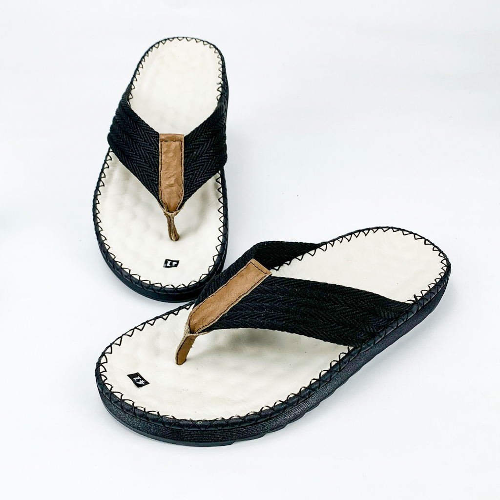 Dép doctor nam đế cao su nguyên khối, BST mùa hè, khâu chỉ thủ công full đế LTK1