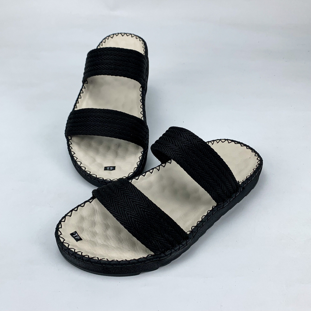 Dép doctor nam đế cao su nguyên khối, BST mùa hè, khâu chỉ thủ công full đế LTK1