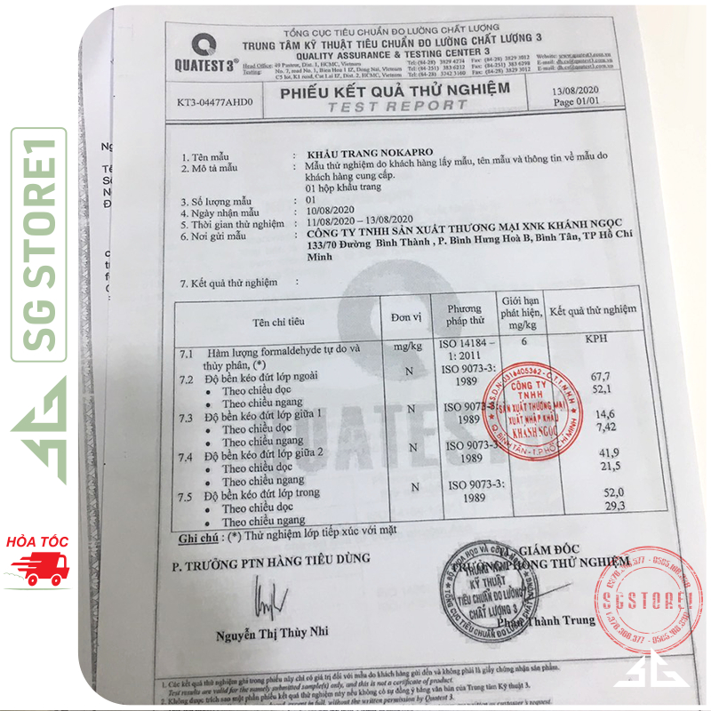 Khẩu trang 4 lớp KF94 chống bụi mịn và kháng khuẩn hàng cao cấp Noka Pro gói 10 cái | SGSTORE1