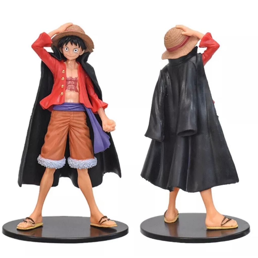 Mô hình One Piece Luffy Mặc Áo Choàng Đen cao 16cm - No Box