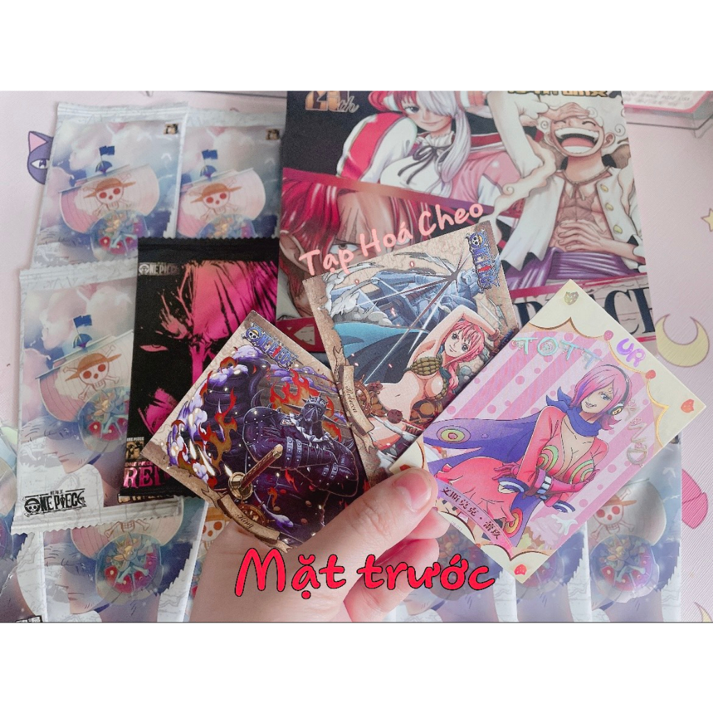 Hộp Thẻ Bài Nhân Phẩm One Piece ver Shark Uta - Hộp 10 Pack 30 Thẻ + 1 Pack 1 Card Hiếm siêu đẹp