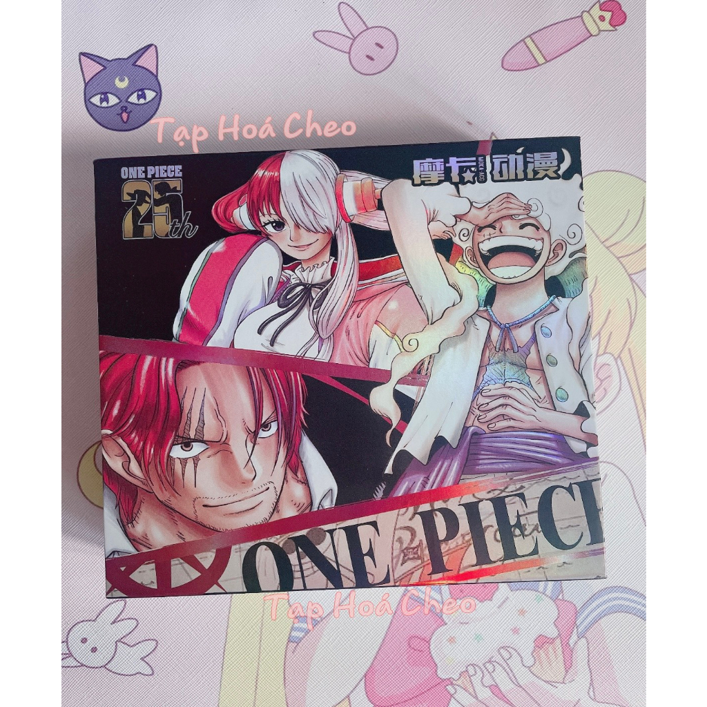 Hộp Thẻ Bài Nhân Phẩm One Piece ver Shark Uta - Hộp 10 Pack 30 Thẻ + 1 Pack 1 Card Hiếm siêu đẹp