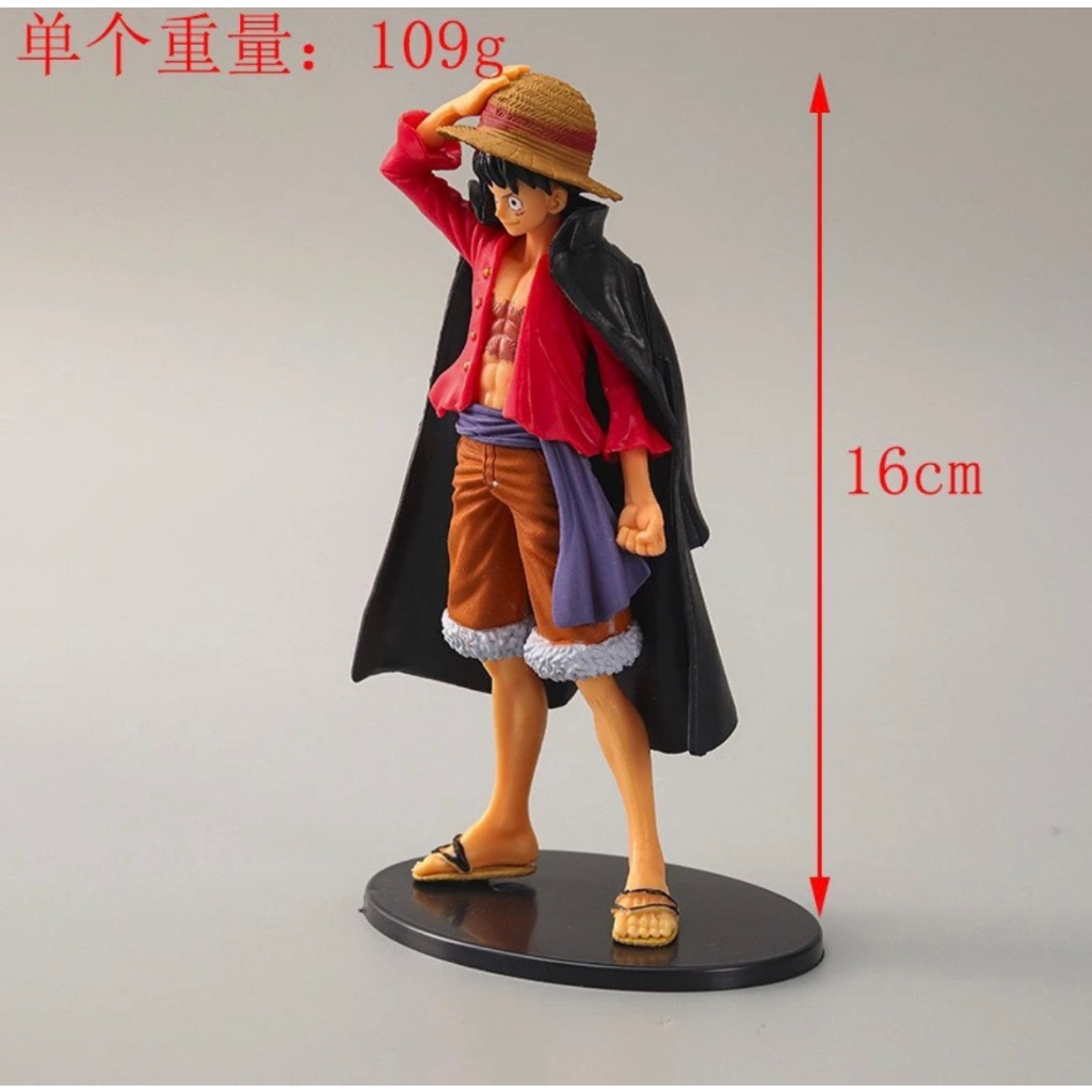 Mô hình One Piece Luffy Mặc Áo Choàng Đen cao 16cm - No Box
