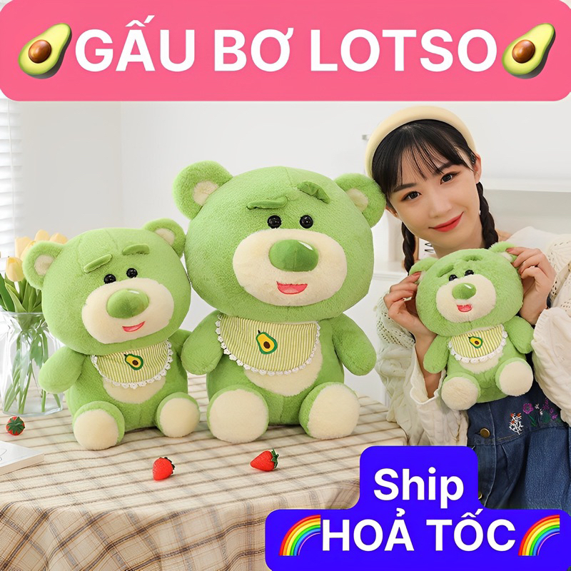 GẤU BÔNG HÌNH GẤU BƠ Cao Cấp,Chất Miniso Mềm Nhũng