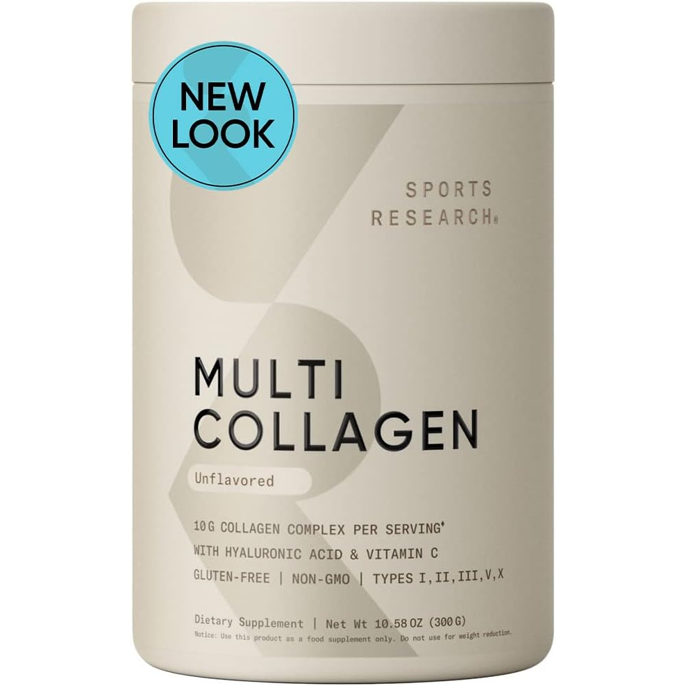 300G Bột Collagen thủy phân Sports Research Multi Collagen Protein Powder [DATE 2026]
