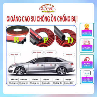 Gioăng cao su chống ồn chống bụi chống va đập cửa cốp ô tô xe hơi chữ D, B, P - Ron cao su dán cửa, nắp cốp ô tô