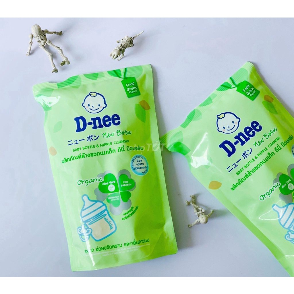 Nước rửa bình sữa Dnee Organic Túi 550ml, Chai 600ml Thái Lan