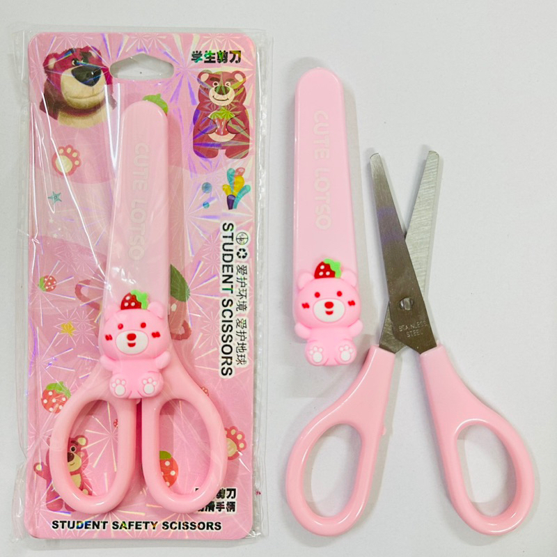 Kéo nắp thủ công hình gấu dâu Lotso dễ thương