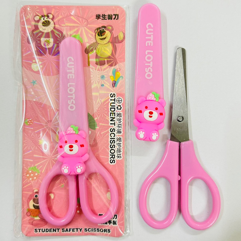 Kéo nắp thủ công hình gấu dâu Lotso dễ thương