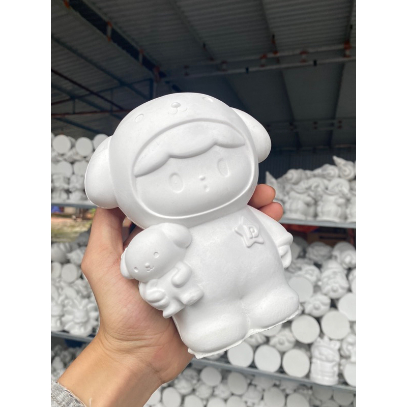 BÉ CÚN tượng tô màu thạch cao cho trẻ