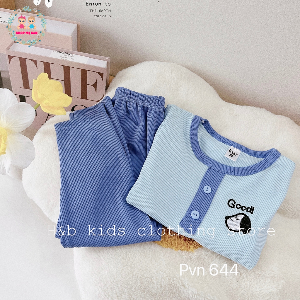Bộ Thu Đông Bé Gái, Bộ Thu Đông Bé Trai Chất Liệu Tăm Lạnh Loại 1 Mềm Đẹp Cùng Hình Thêu, Kiểu Dáng Dễ Thương