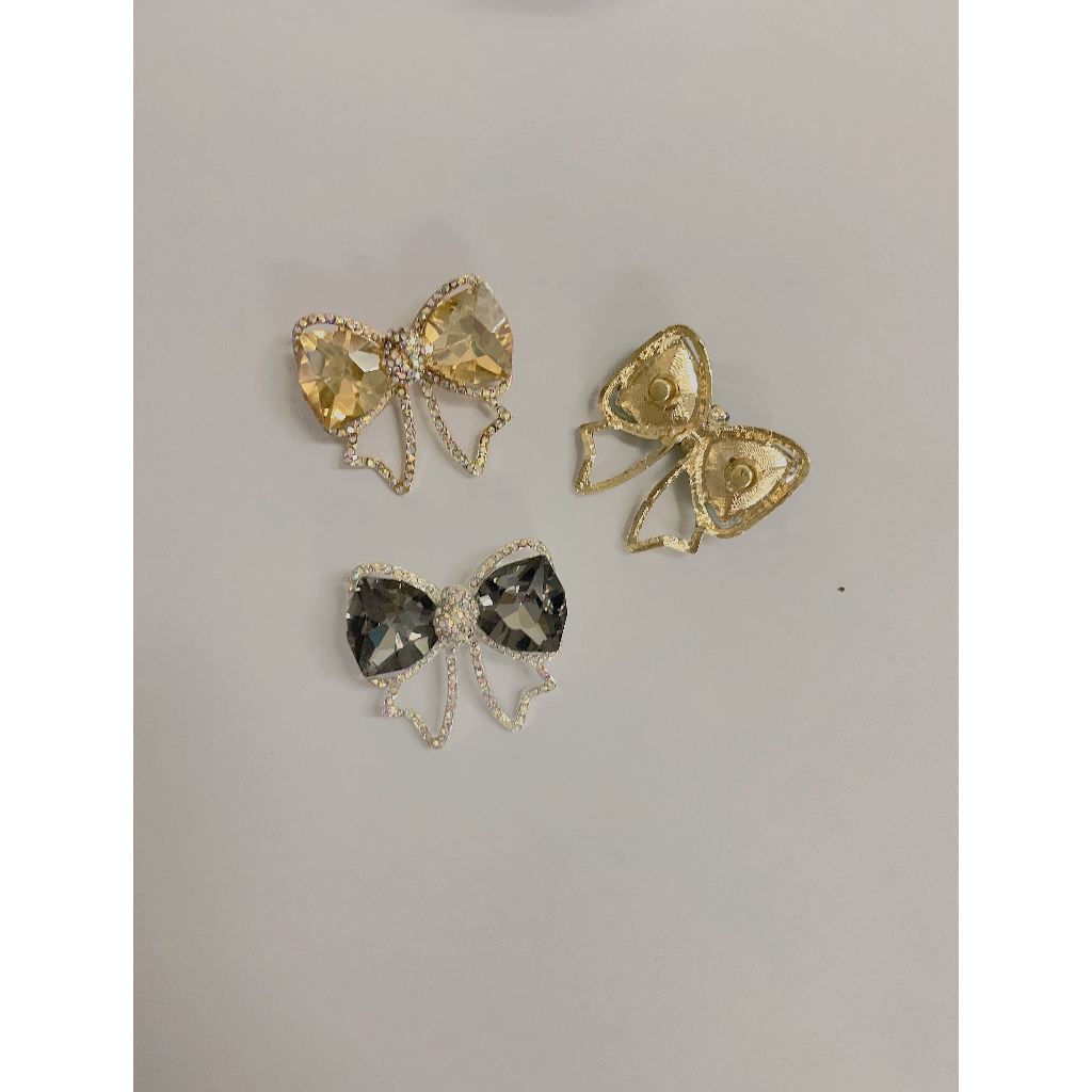 Charm nơ viền gắn dép