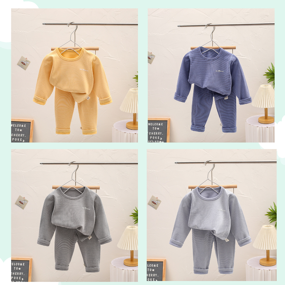 Bộ Nỉ Cho Bé Trai, Gái / Bộ Thu Đông Dài Tay Cho Bé Cao Cấp  Mã BN-01