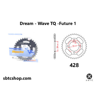 Dĩa lẻ RECTO 33 34 35 36 răng cho xe độ Dream Wave đời cũ Cub Future 1 chính hãng