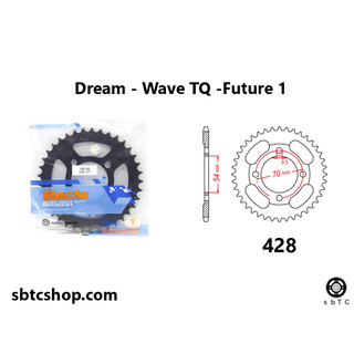 Dĩa lớn recto 37 38 39 40 42 răng cho xe dream wave đời cũ cub future 1 chính hãng