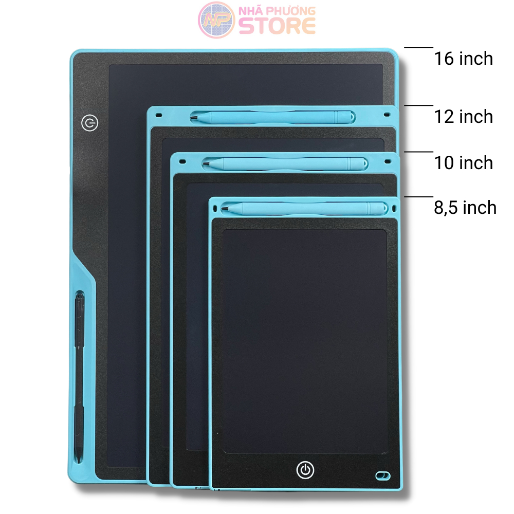 Bảng Vẽ Tự Xóa Thông Minh Cho Bé Đa Màu 16 INCH Pin Sạc