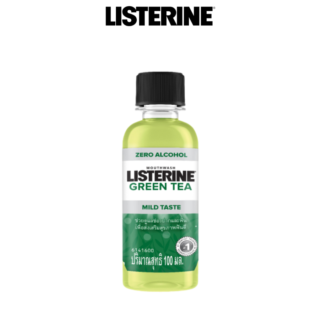 Nước súc miệng ngừa sâu răng vị trà xanh không cay Listerine Natural Green