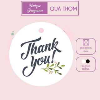 Tag thank you - tag tròn thank you - thẻ tag thank you cảm ơn - combo 100 - unique fragrance