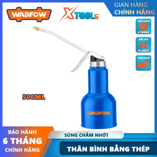 Súng châm nhớt wadfow wyh1350 500ml | máy châm nhớt chất liệu st14 dày 0.4mm thân thép chống rỉ, vòi dầu bằng đồng