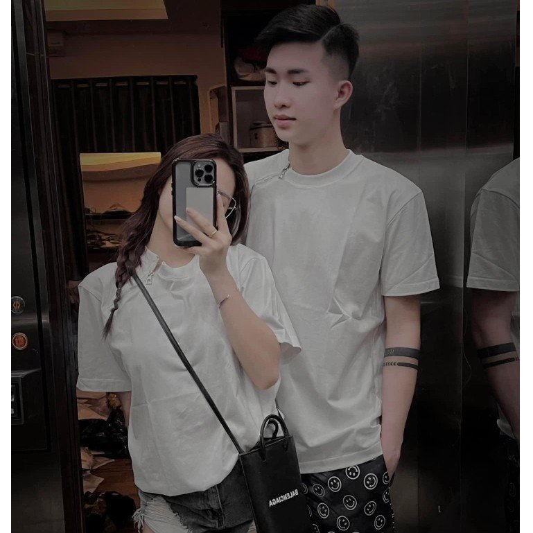 Áo phông DSQ mix khóa kéo form rộng siêu ngầu chất cotton dày mịn boy phố