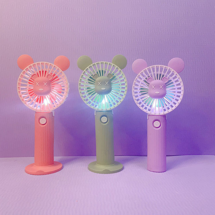 Quạt tích điện cầm tay mini có dây đeo mẫu mới mùa hè 2023
