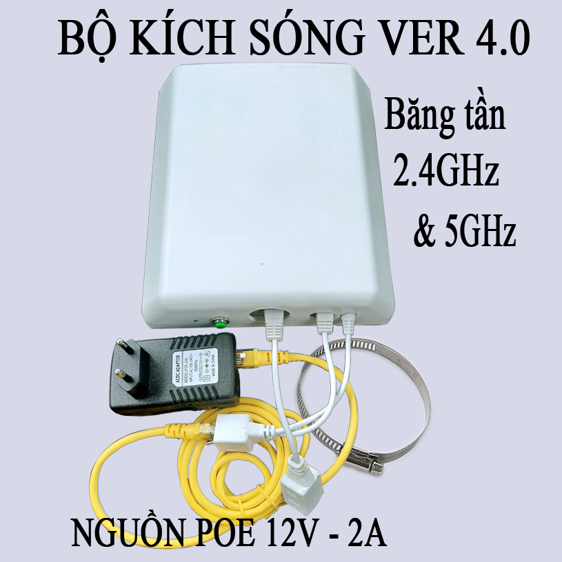 BỘ THU VÀ PHÁT WIFI CÔNG SUẤT LỚN NGOÀI TRỜI TỪ 200-300M- VER 4.0 | BigBuy360 - bigbuy360.vn